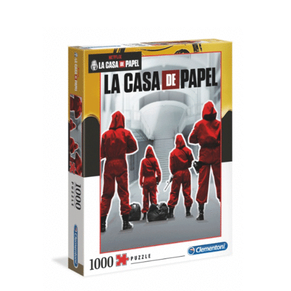 puzzle rompecabezas clementoni 1000 piezas la casa de papel netflix