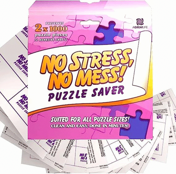 Bandejas de rompecabezas para clasificar piezas de rompecabezas - 5 en 1 - Juego de accesorios para rompecabezas adhesivo pegamento para puzzle rompecabezas personalizados colgador de puzzle