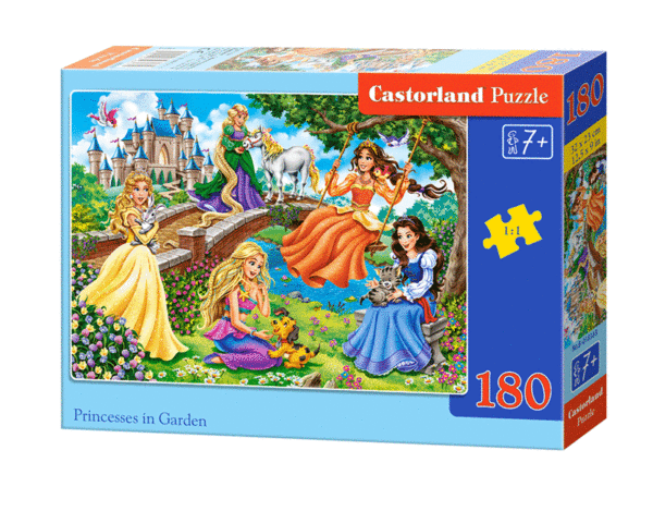 puzzle rompecabezas 180 piezas castorland princesas en jardin