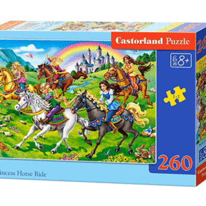 puzzle romecabezas 260 piezas princesas galopando caballos niños infantil