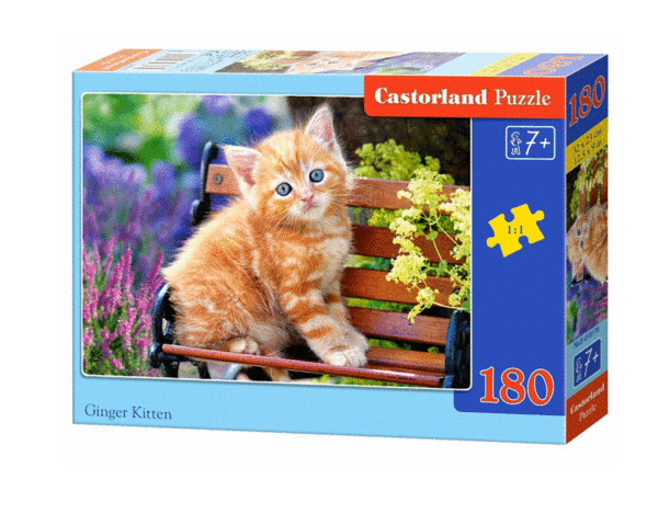 puzzle rompecabezas 180 piezas castorland gato gatito amarillo