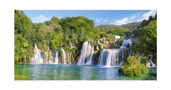 puzzle rompecabezas castorland 4000 piezas krka waterfalls croatia cascada croacia