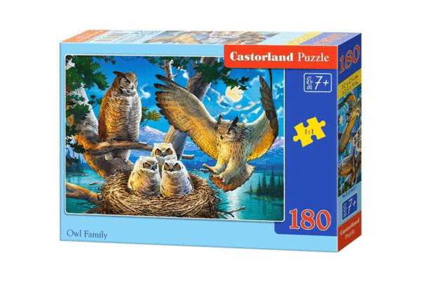 puzzle rompecabezas 180 piezas castorland familia de buhos