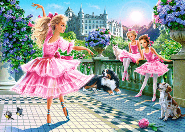 puzzle rompecabezas 180 piezas castorland bailarinas de ballet