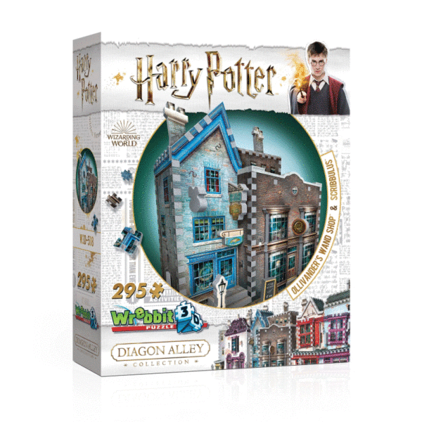 Puzzle 3d hogwarts harry potter Wrebbit , ollivander s wand shop and scribbulus