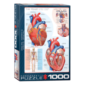 puzzle rompecabezas 1000 piezas eurographics el corazon cuerpo humano ciencia