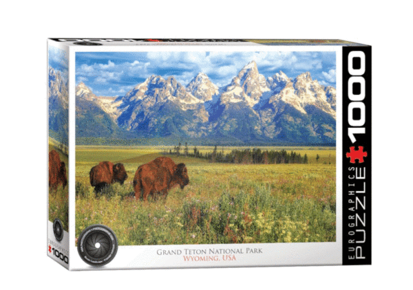 puzzle rompecabezas 1000 piezas eurographics parque nacional grand teton bisonte