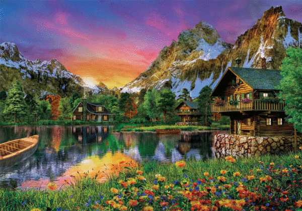 puzzle rompecabezas clementoni 6000 piezas alpine lake lago