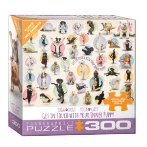 puzzle rompecabezas 300 piezas eurographics yoga dogs perro