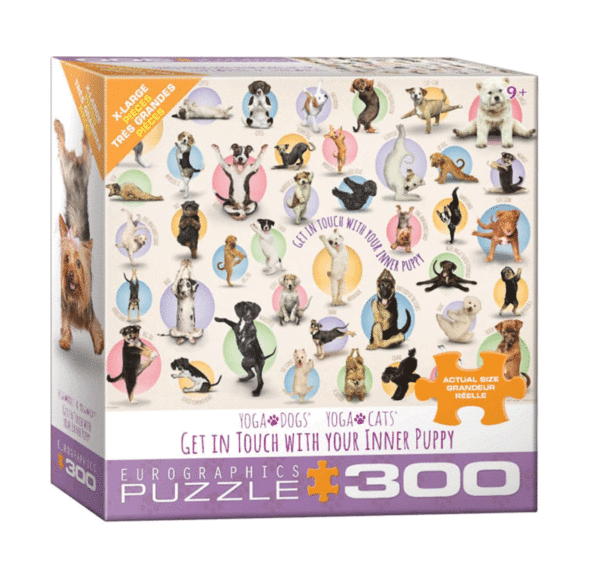 puzzle rompecabezas 300 piezas eurographics yoga dogs perro