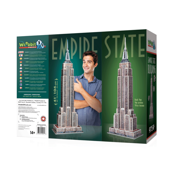 puzzle rompecabezas 3d wrebbit empire state new york