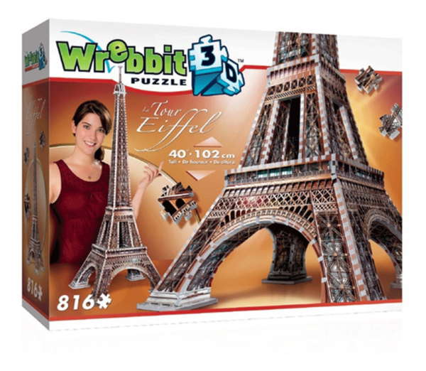 puzzle rompecabezas 3d wrebbit torre eiffel paris francia