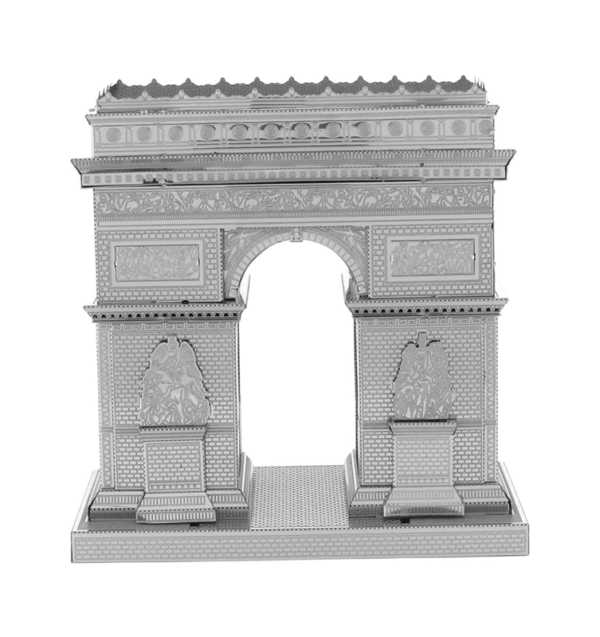 puzzle rompecabezas 3d metalico modelismo arco de triunfo paris francia