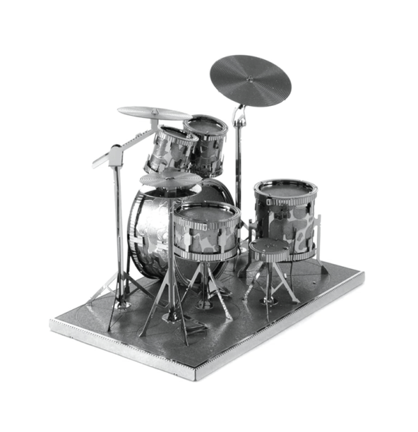 puzzle rompecabezas 3d metalico modelismo bateria instrumetos musicales