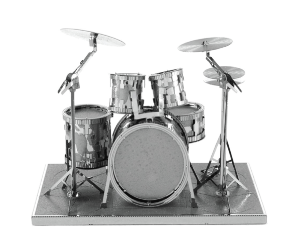 puzzle rompecabezas 3d metalico modelismo bateria instrumetos musicales