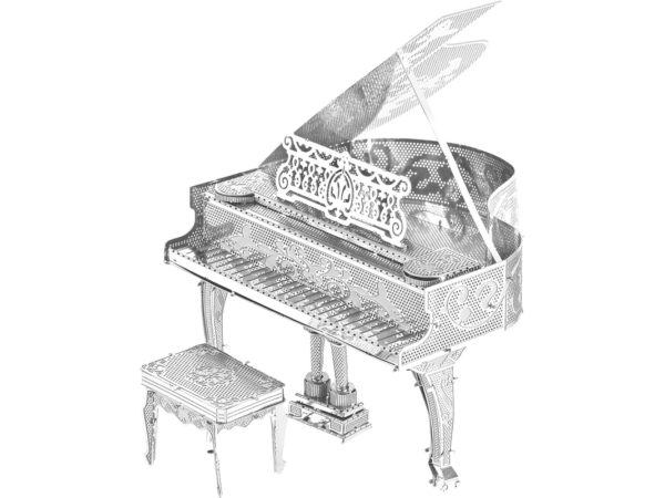 puzzle rompecabezas 3d metalico modelismo piano