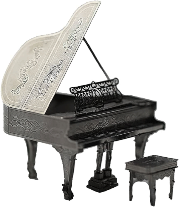 puzzle rompecabezas 3d metalico modelismo piano