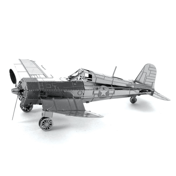 puzzle rompecabezas 3d metalico modelismo f-4ucorsair avion guerra