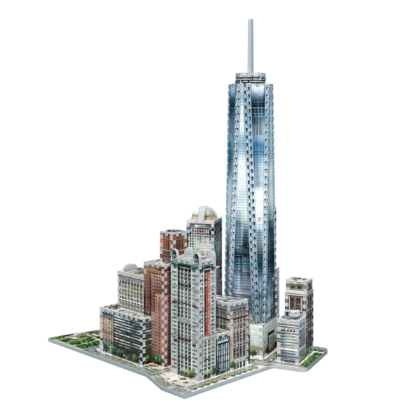 puzzle rompecabezas 3d wrebbit world trade center new york nueva york