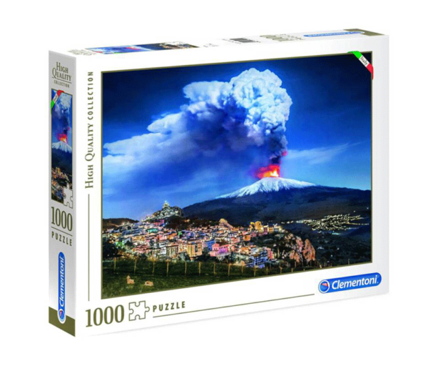 puzzle rompecabezas 1000 piezas clementoni volcan etna paisaje