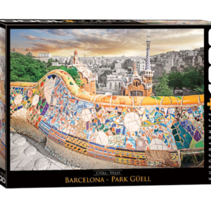 puzzle rompecabezas 1000 piezas paisaje españa barcelona parque guell gaudi