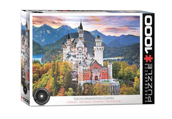 puzzle rompecabezas 1000 piezas paisaje castillo neuschwanstein alemania