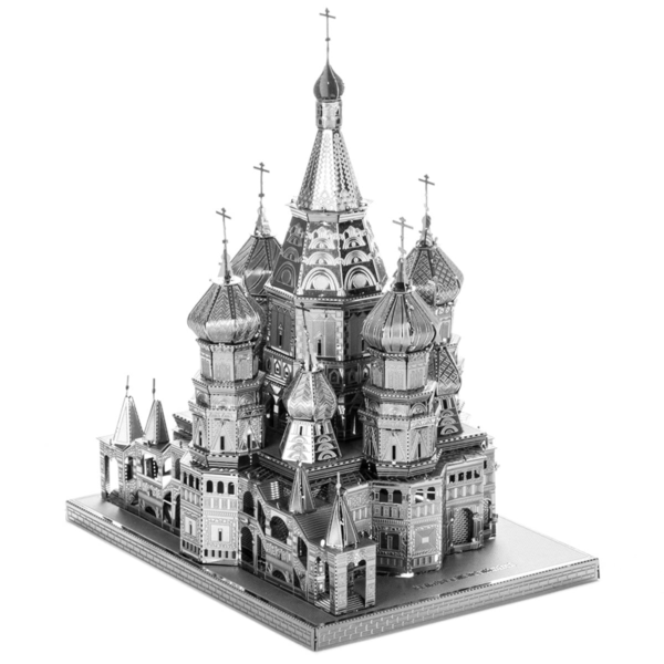 puzzle rompecabezas 3d metalico modelismo catedral san basilio moscu rusia