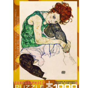 puzzle rompecabezas 1000 piezas eurographics la mujer del artista egon schiele pintura obra arte cuadro