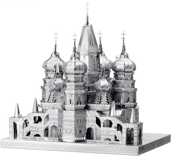 puzzle rompecabezas 3d metalico modelismo catedral san basilio moscu rusia