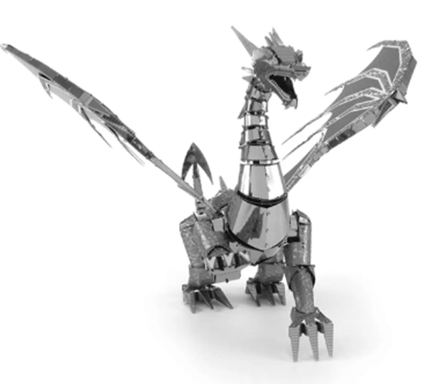 puzzle rompecabezas 3d metalico dragon