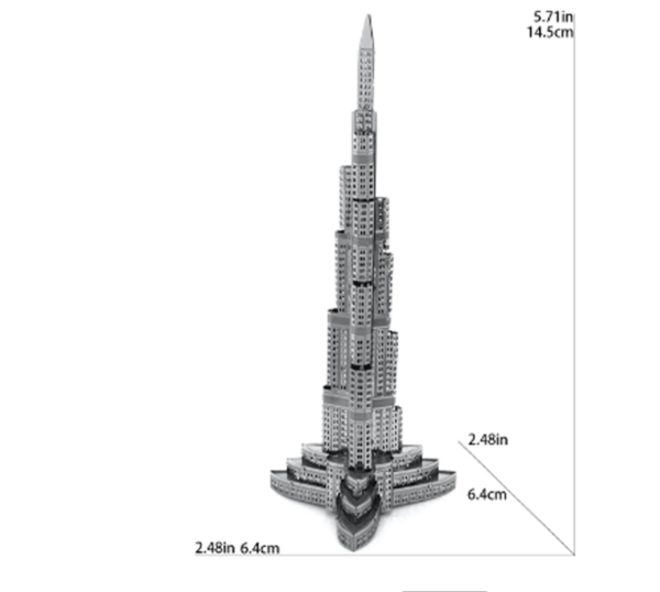 modelismo burj khalifa dubai arquitectura
