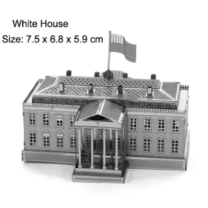 puzzle rompecabezas 3d metalico modelismo casa blanca arquitectura edificio estados unidos