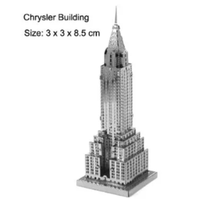 puzzle rompecabezas 3d metalico crysler new york