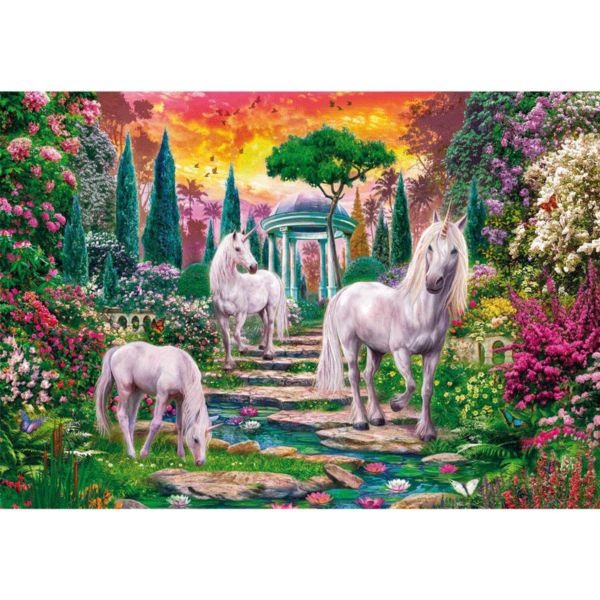 puzzle rompecabezas 2000 piezas clementoni jardin de unicornios