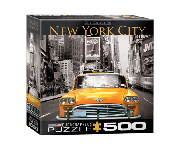 puzzle rompecabezas 500 piezas eurographics new york nueva york taxi manhattan time square