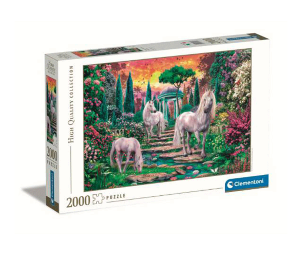 puzzle rompecabezas 2000 piezas clementoni jardin de unicornios