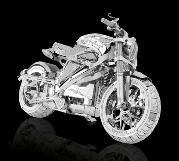 puzzle rompecabezas 3d metalico motocicleta moto vehiculo