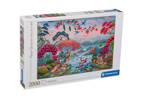 puzzle rompecabezas 2000 piezas clementoni jungla pacifica animales paisaje