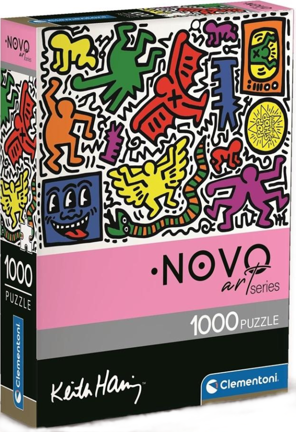 puzzle rompecabezas 1000 piezas clementoni arte cuadro pintura obra keith haring