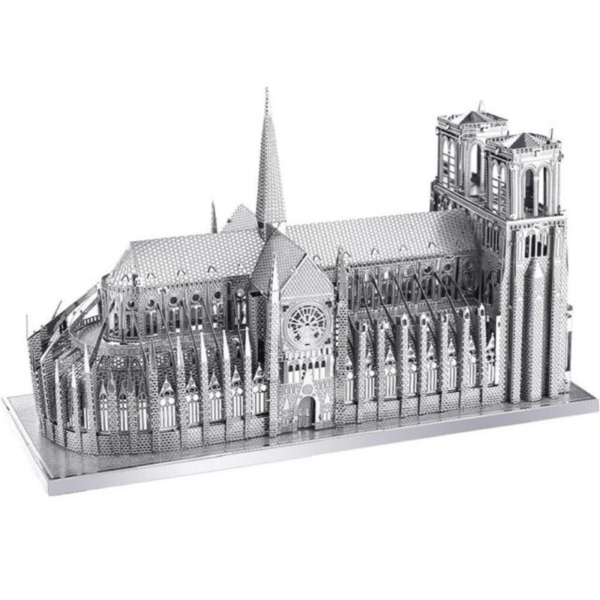 puzzle rompecabezas 3d metalico modelismo notre dame paris francia