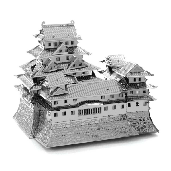 puzzle rompecabezas 3d metal himeji pagoda japonesa