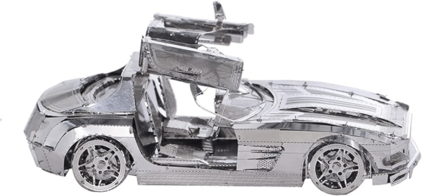 puzzle rompecabezas 3d metalico mercedes sls auto alas de angel