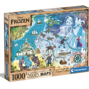 puzzle rompecabezas 1000 piezas clementoni mapa frozen ana elsa olaf