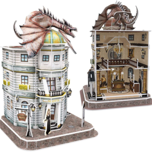 puzzle rompecabezas 3d metalico modelismo gringotts harry potter hogwarts