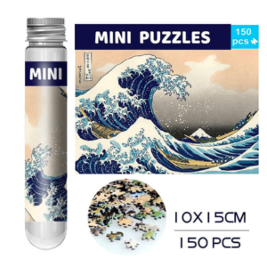 mini puzzle rompecabezas 150 piezas gran ola kanagawa hokusai