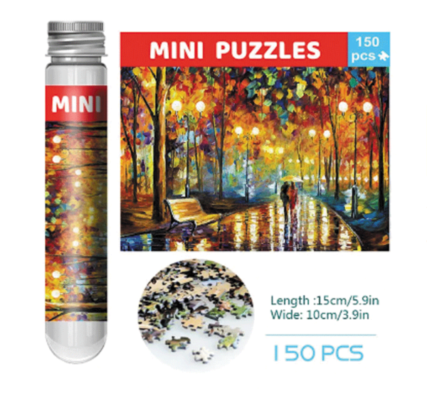 mini puzzle rompecabezas 150 piezas romantic street scene