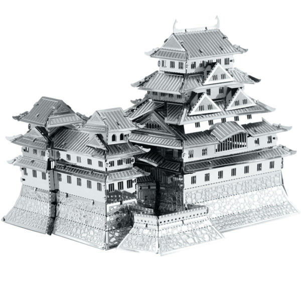 puzzle rompecabezas 3d metal himeji pagoda japonesa