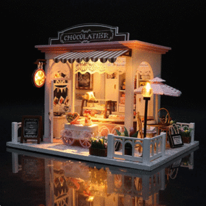 mini casita diy chocolateria diorama bricollage