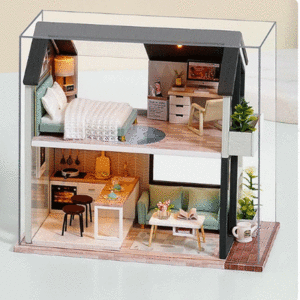 mini casita diy departamento loft diorama bricollage