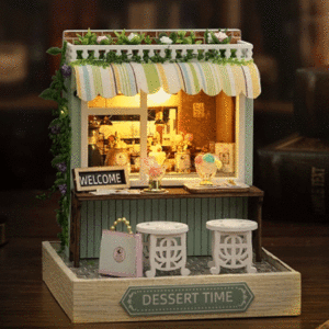 mini casita diy diorama armable tiempo de ocio cafe restaurante